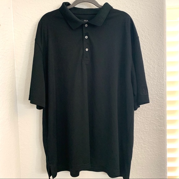 Black PGA Tour Men’s Polo - Picture 6 of 9